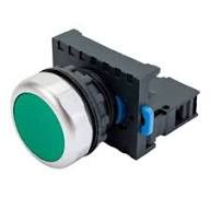 BOTON DE COMANDO VERDE METAL NP8 1NA