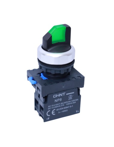 LLAVE SELECTORA METAL LED 110-220V NP8 2 POS IP65 2NO